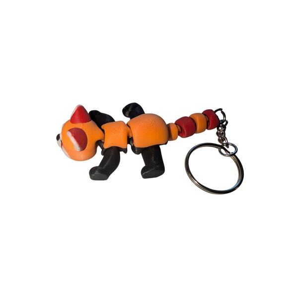 Adorable Red Panda Articulated Keychain and cute flexible fidget toy 3d Printed - Picture 3 of 3